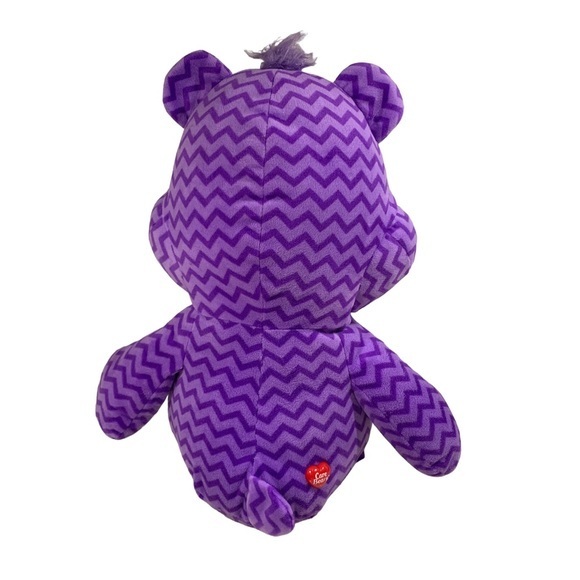 Care Bears Share Bear Plush 20" Purple Lollipop Hearts Stuffed Animal Toy - Picture 5 of 7